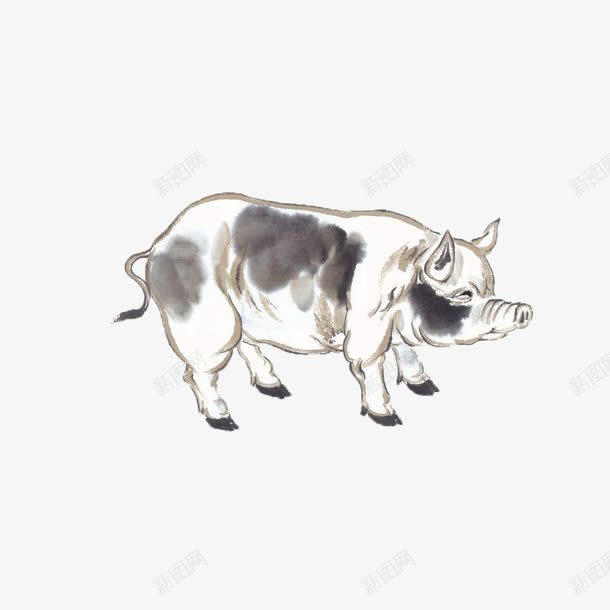 中国风十二生肖之猪png免抠素材_88icon https://88icon.com 中国风 十二生肖 猪