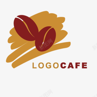 咖啡厅咖啡厅logo咖啡豆图标图标