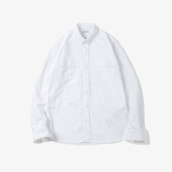 白色时尚简约职业化衬衫素材