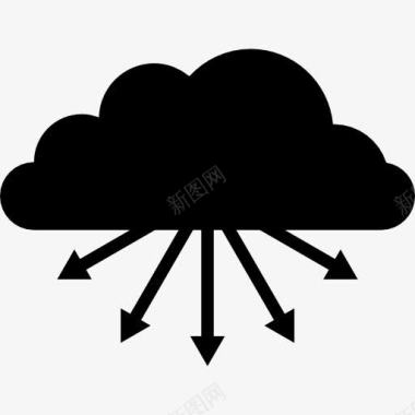 用户信息界面云存储的箭下图标图标