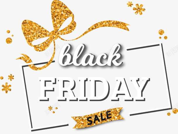 金色蝴蝶结黑五促销矢量图ai免抠素材_88icon https://88icon.com 促销 矢量png 蝴蝶结 金色蝴蝶结 黑五促销 矢量图