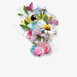 花朵花卉小清新装饰图案素材