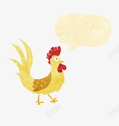 一只彩绘公鸡的独白png免抠素材_88icon https://88icon.com 公鸡 卡通 彩绘 独白