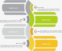 扁平铅笔图表矢量图素材