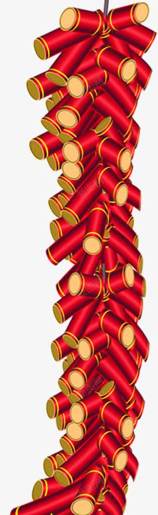 红色质感创意合成鞭炮png免抠素材_88icon https://88icon.com 创意 合成 红色 质感 鞭炮