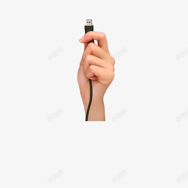 拿着USB插口的手png免抠素材_88icon https://88icon.com USB 手 手绘