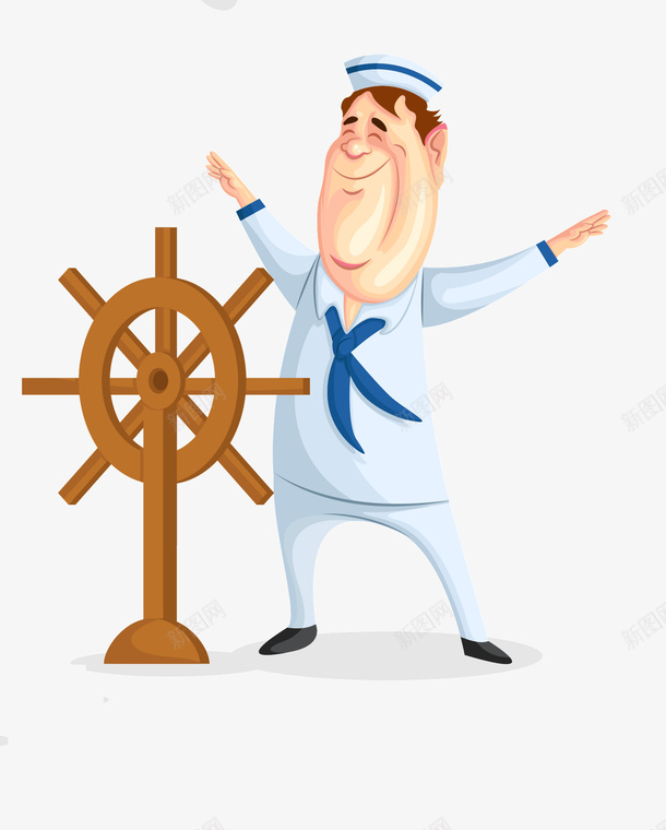 卡通动漫人物png免抠素材_88icon https://88icon.com captain 卡通人物 手绘人物 舰长 船长