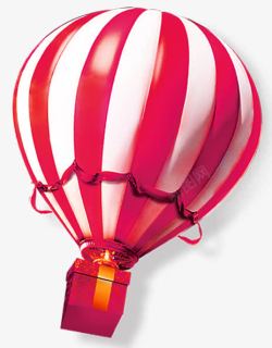 红色气球热气球素材