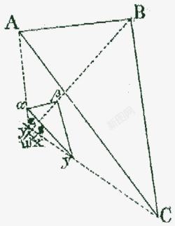 手绘数学几何线条素材