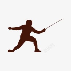 运动击剑素材