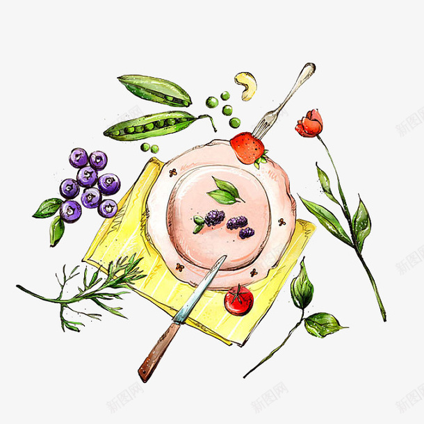 丰富多彩的豌豆尖png免抠素材_88icon https://88icon.com 免抠 卡通 手绘 水彩画 简笔画 豌豆 豌豆尖