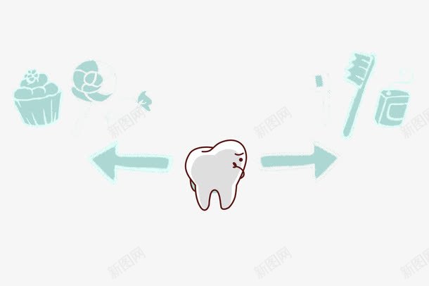 卡通牙齿png免抠素材_88icon https://88icon.com 儿童牙齿 医用素材 卡通 口腔健康 牙医 牙膏素材 牙齿 身体健康