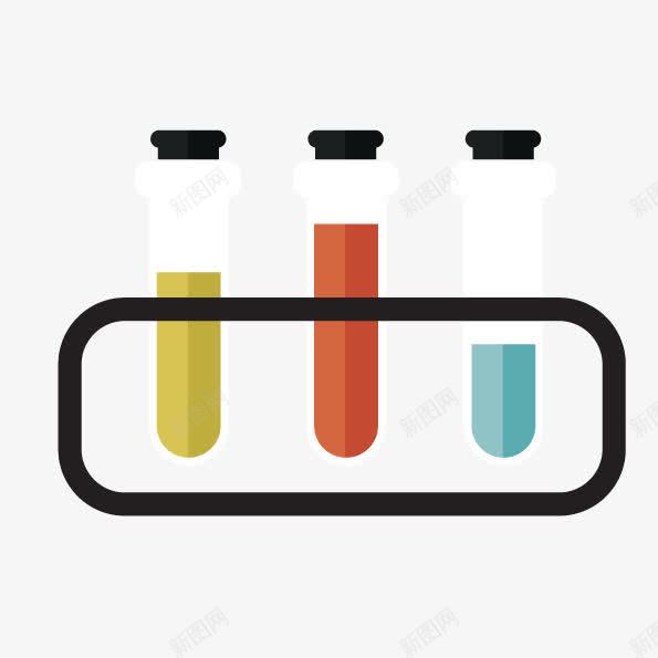 试管手绘png免抠素材_88icon https://88icon.com 仪器 实验器材 实验室 试剂反应容器