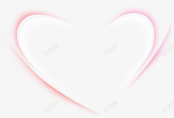 粉色简约线条爱心装饰图案png免抠素材_88icon https://88icon.com 免抠PNG 爱心 简约 粉色 线条 装饰图案