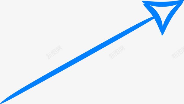 手绘箭头png免抠素材_88icon https://88icon.com 指示 权利 箭头 素描 蓝色