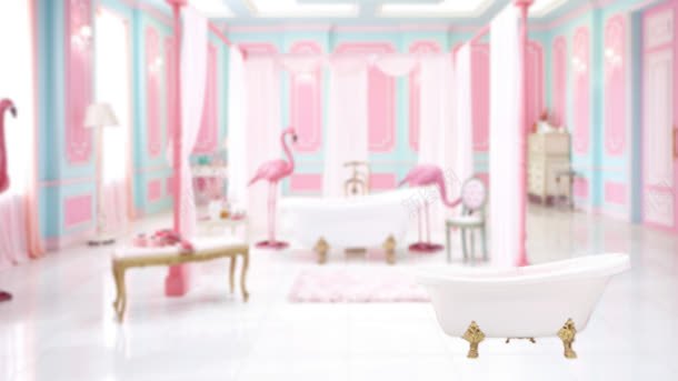 粉色浴室jpg设计背景_88icon https://88icon.com 图片 浴室 粉色 素材