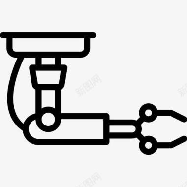 工业矢量工业机器人图标图标
