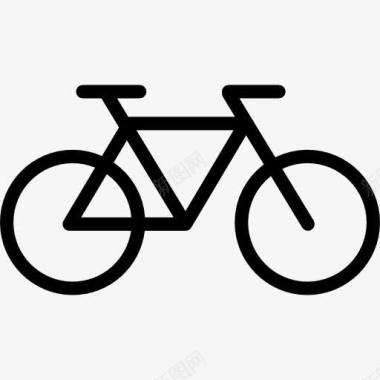 大小轮子自行车自行车健康运图标图标
