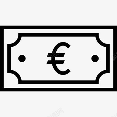 货币欧元金融金融钱笔记价格货币图标图标