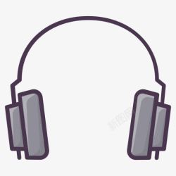 headphone音频耳机耳机听到听着音乐玩设备图标高清图片