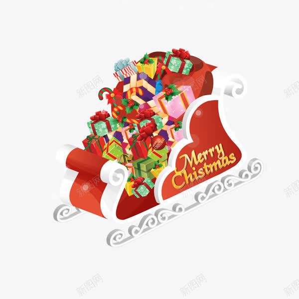 红色圣诞节雪橇车png免抠素材_88icon https://88icon.com 圣诞节 圣诞节免费png 圣诞节免费图片 圣诞节图片 圣诞节小 圣诞节礼物 红色 雪橇车