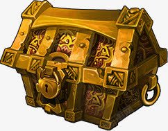 铜质游戏宝箱素材
