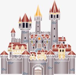 卡通城堡素材