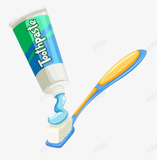 卡通牙膏牙刷png免抠素材_88icon https://88icon.com 卡通牙膏牙刷 牙刷 牙膏 牙膏牙刷素材 矢量牙膏牙刷