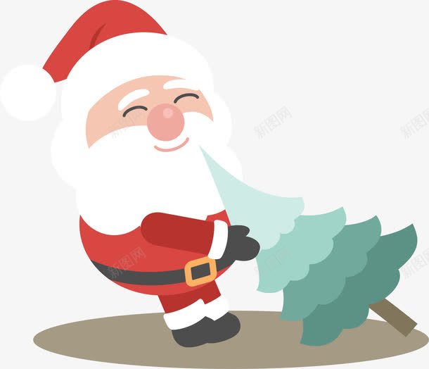 卡通趣味扁平化圣诞老人png免抠素材_88icon https://88icon.com 卡通 圣诞老爷爷 圣诞节 扁平化 趣味