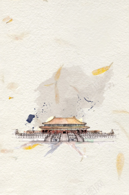 北京旅游海报背景背景