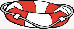 红白条纹游泳圈素材