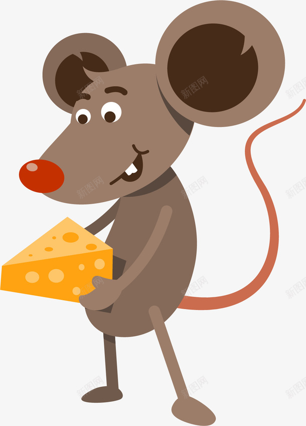 奶酪褐色老鼠矢量图eps免抠素材_88icon https://88icon.com 奶酪 手绘卡通老鼠 手绘风格 矢量老鼠 老鼠 褐色 褐色老鼠 矢量图
