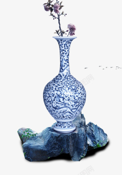 古典瓷器花瓶素材