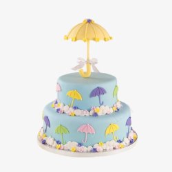 伞蛋糕透明背景素材