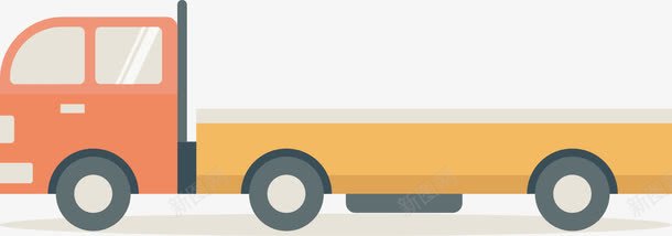 大卡车矢量图ai免抠素材_88icon https://88icon.com 大卡车 手绘 矢量素材 货车 矢量图