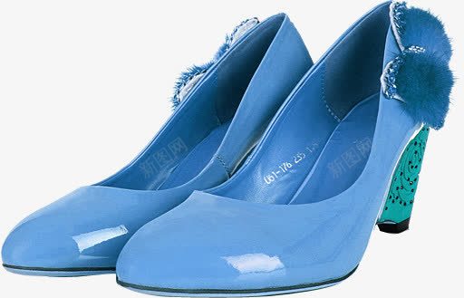 蓝色复古高跟鞋女鞋电商png免抠素材_88icon https://88icon.com 复古 蓝色 高跟鞋