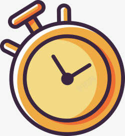 卡通健身器材计时器矢量图素材