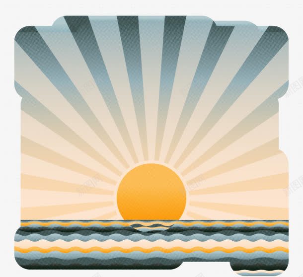 一个美丽的日落在海上的背景png免抠素材_88icon https://88icon.com 在海上 日落 美丽