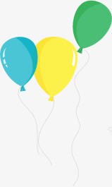 创意元素气球黄色蓝色绿色png免抠素材_88icon https://88icon.com 元素 创意 气球 绿色 蓝色 黄色