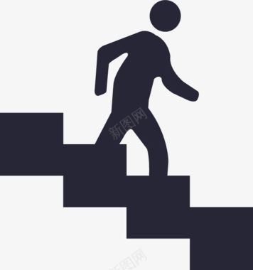 楼梯下矢量图图标图标