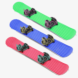 蓝色滑雪板彩色滑雪板高清图片