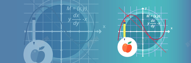 微积分背景图矢量图ai设计背景_88icon https://88icon.com 卡通 困难 坐标蓝色 学术 手绘 数学 海报banner 童趣 算数 矢量图