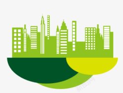 绿色城市建筑素材