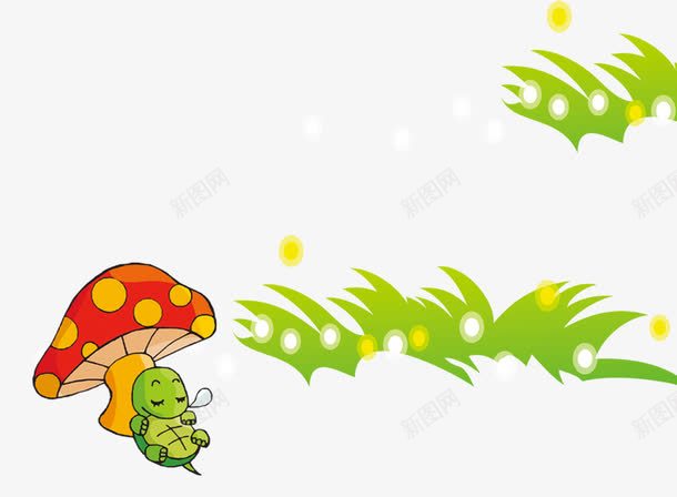 小草蘑菇png免抠素材_88icon https://88icon.com 卡通 可爱 小草 彩色 蘑菇 装饰