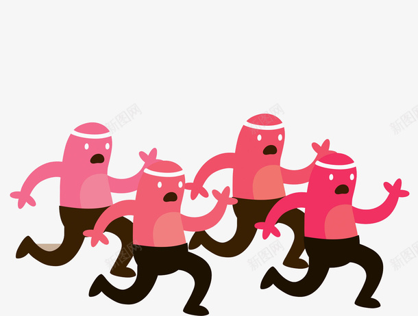 粉色手绘人物跑步小人插图png免抠素材_88icon https://88icon.com 人物 创意 卡通 唯美 手绘 简约 粉色 跑步
