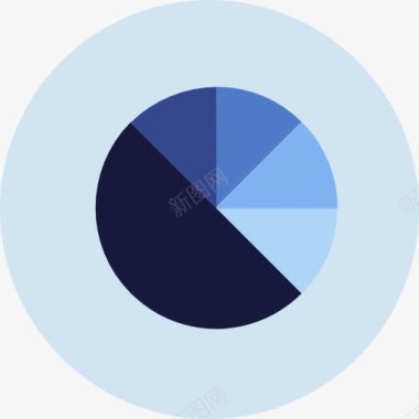 彩色图形饼图图标图标