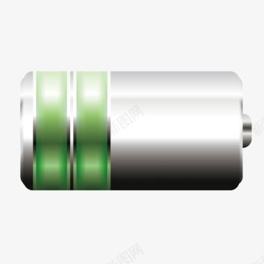 绿色电池绿色电池显示矢量图图标图标
