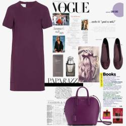 紫色连衣裙和包包素材