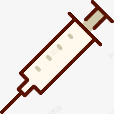 卡通医疗工具注射器图标图标