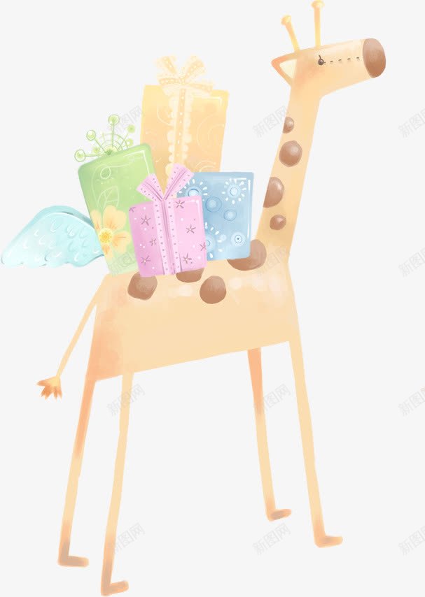 创意扁平彩绘几何形状创意动物长颈鹿png免抠素材_88icon https://88icon.com 几何 创意 动物 形状 彩绘 扁平 长颈鹿
